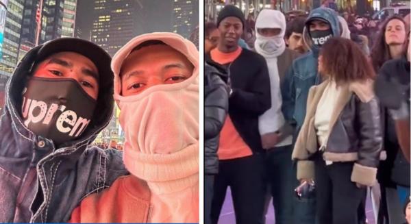 هرباً من المعجبين..مبابي وحكيمي يتخفيان في شوارع نيويورك