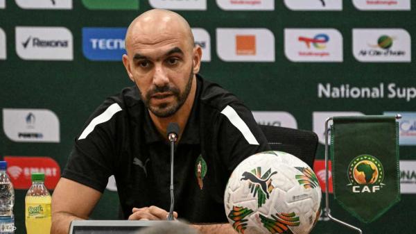 الركراكي: جاهزون لعبور اختبار الكاميرون وهدفنا نصف نهائي “الكان”