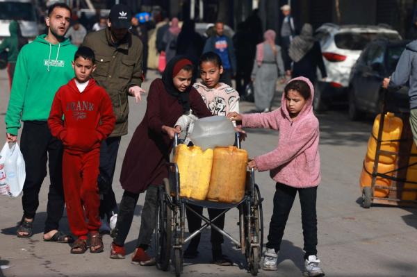 نازحو غزة يواجهون الجوع والعطش والمرض