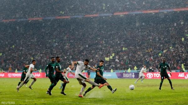 «الأخضر» السعودي يخسر من العراق «تحت المطر»