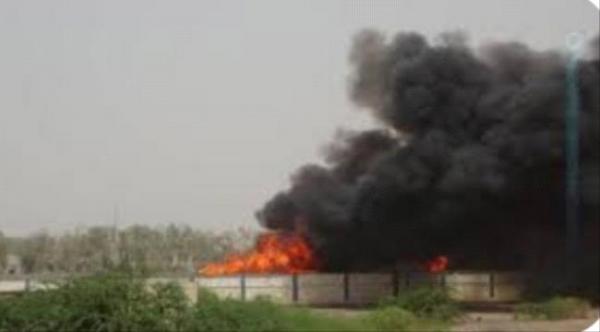 انفجار مروع في مخازن أسلحة الحوثي بإحدى مزارع بيت الفقيه 