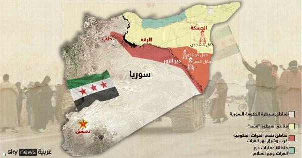 الجيش السوري وقسد.. تعرف على خريطة الوضع الميداني