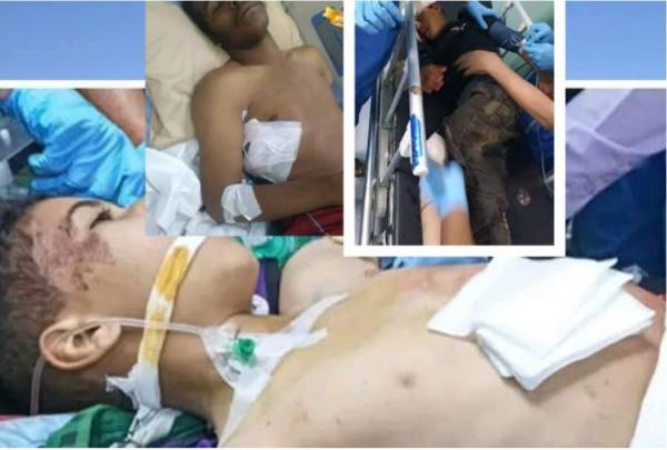 مسيرة حوثية تستهدف طلابا أثناء عودتهم من المدرسة بالضالع