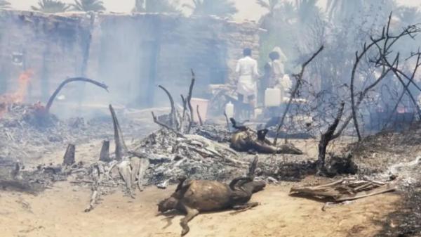 اندلاع حريق في مخيم للنازحين بمأرب