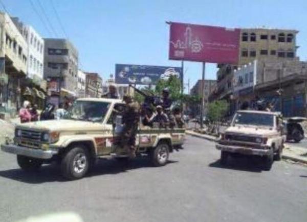 بلطجة بكر سرحان في شارع جمال بتعز