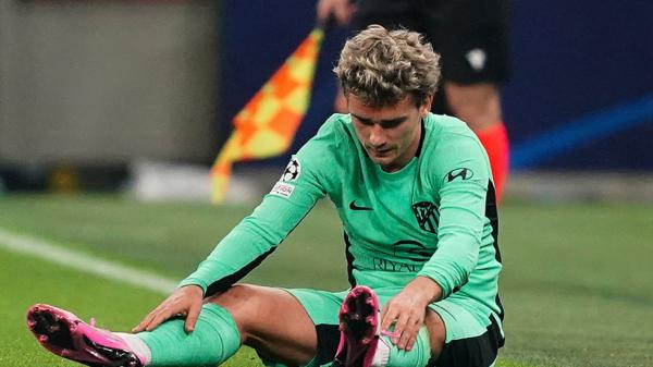أتلتيكو مدريد يكشف طبيعة إصابة مهاجمه غريزمان