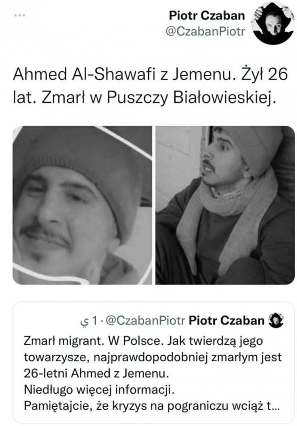 مهاجر من تعز يقضي نحبه وهو يحاول عبر  سياجا شائكا على الحدود البولندية