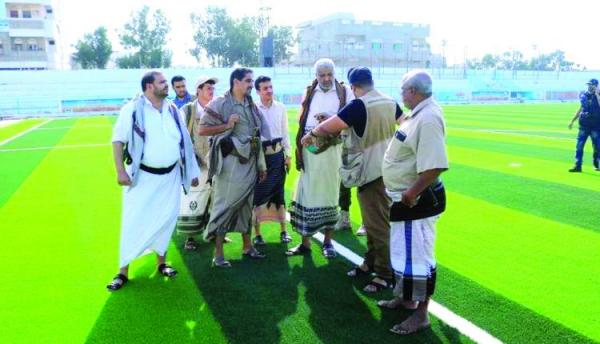 مليشيا الحوثي تحول ملعب العلفي بالحديدة لإقامة احتفالاتها الطائفية