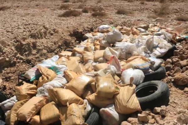 بالصور.. إتلاف أكبر كمية مخدرات تم ضبطها على مستوى اليمن في هذه المحافظة..!