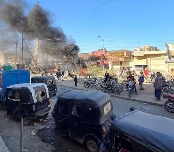 مليشيا ايران الارهابية يواجهون احتجاجاً لسائقي الدراجات بالنار بصنعاء