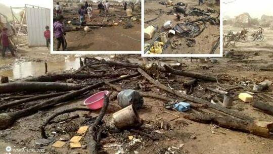 السيطرة على حريق في مخيم للنازحين بالخوخة جنوبي الحديدة