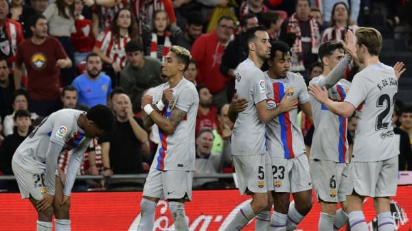 الدوري الإسباني.. برشلونة يهزم بيلباو ويعزز موقعه في الصدارة