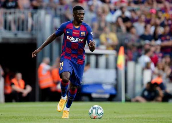 جلسة بين مسؤولى برشلونة ووكيل ديمبلى خلال أيام