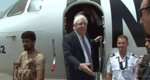 غريفيث يصل صنعاء للقاء قادة المليشيات الحوثية بعد تعطيلهم اتفاق ستوكهولم