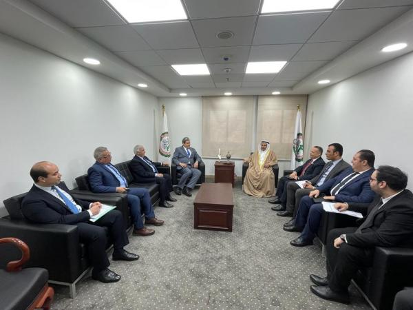 العسومى يستقبل رئيس المنظمة العربية لحقوق الإنسان والأمين العام للمجلس القومي لحقوق الإنسان المصري 