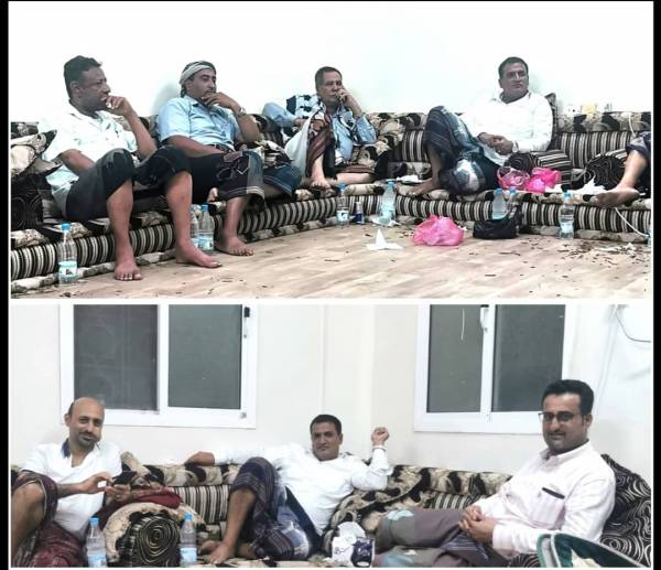 قيادات مديريات محافظة تعز تقوم بزيارة اطمئنان لمدير المخا