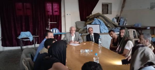 تعز : مدير مكتب حقوق الانسان  يزور الاصلاحية المركزية للاطلاع على أحوال  النزلاء