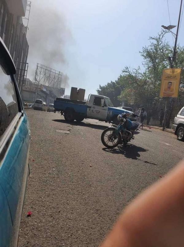 مليشيا الحوثي تقصف امن تعز بطائرة مسيرة