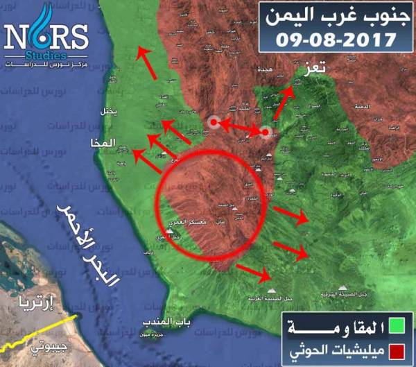 مهم.. شاهد خارطة توضح ماذا يعني السيطرة على البرح...؟  (تفاصيل)