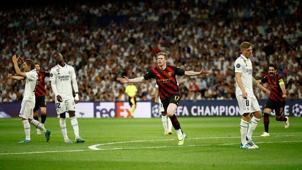 قذيفة دي بروين توجل حسم القمة إلى "الاتحاد"