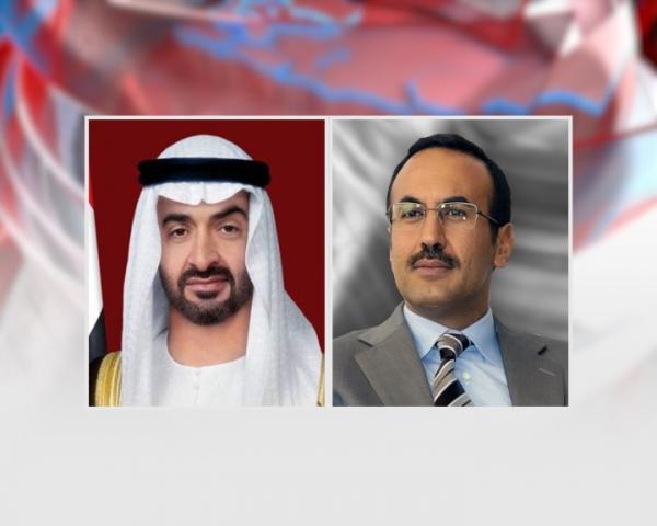 أحمد علي عبدالله صالح يهنئ الشيخ محمد بن زايد آل نهيان بمناسبة انتخابه رئيساً لدولة الإمارات