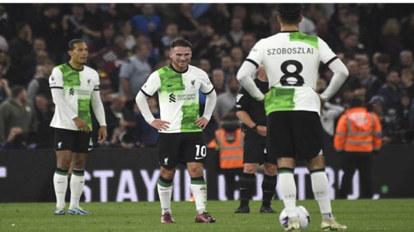 أستون فيلا يفرض التعادل على ليفربول بعد مباراة مثيرة