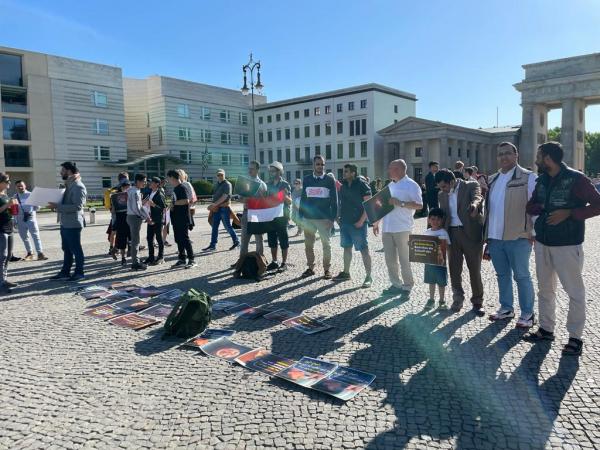 وقفة احتجاجية في برلين للتنديد بجرائم الحوثي