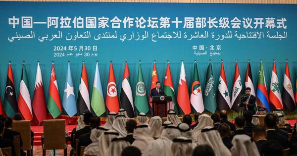 شي جينبينغ يتمسك بحل الدولتين في افتتاح منتدى التعاون الصيني - العربي