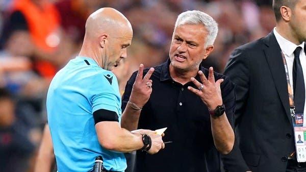 يويفا يوقف مورينيو لشتمه حكماً