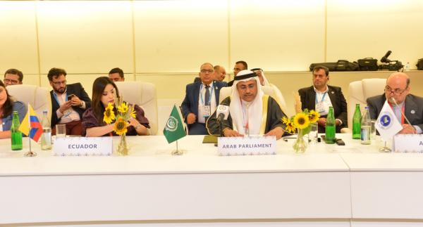 العسومي يطالب بإدراج القضية الفلسطينية بنداً ثابتاً على جدول أعمال "عدم الانحياز"