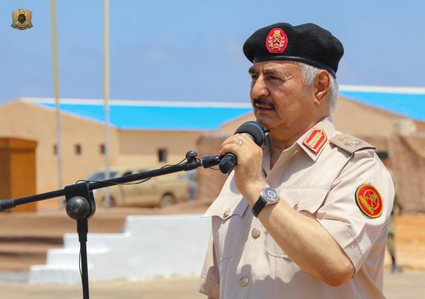 حفتر: الجيش سيواصل بناء قواته المسلحة لحماية ليبيا من الغزو التركي