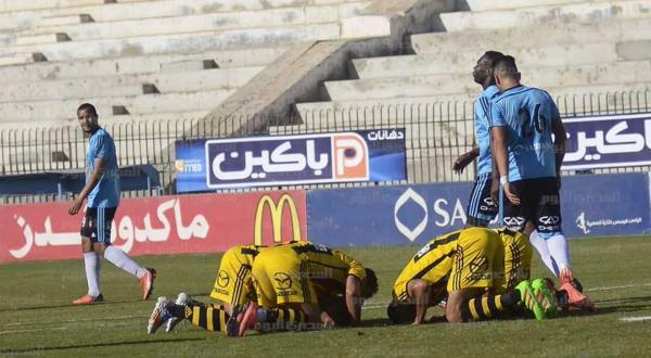 المصري يسحق سيراميكا برباعية والمقاولون ينعش آمال النجاة