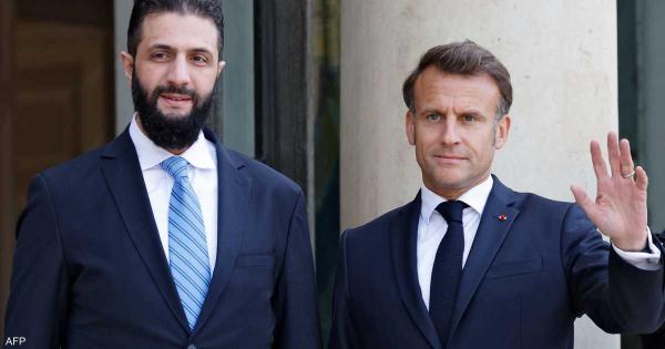 الشرع لماكرون: أحداث السويداء نتيجة فوضى لمتمردين على الدولة