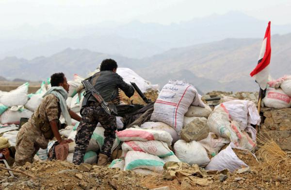 القوات الحكومية تتصدى لهجوم حوثي على جبل هان بتعز