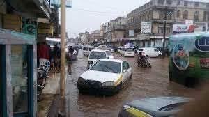 سيول تغمر منازل المواطنين في يريم 