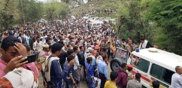 تشييع جثمان عبدالرحمن محمد علي عثمان في تعز