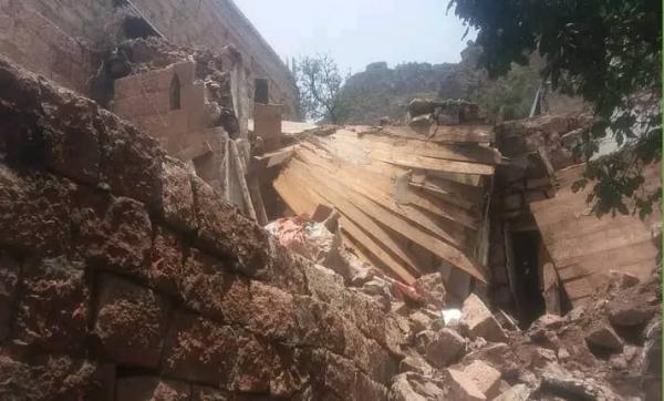 السيول تتسبب بتهدم منزل وتضرر أخرى في إب  