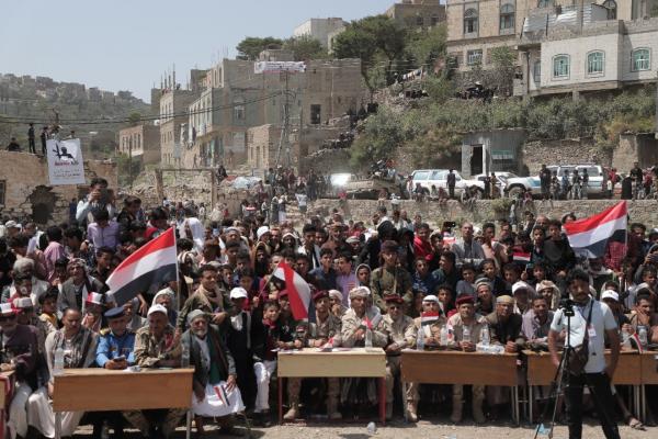 اللواء المحمودي: متحوثو بيت الرميمة فجروا الصراع في المديرية وفروا هاربين