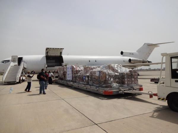 اليونيسف تدعم عدن بشحنة معدات طبية لمواجهة كورونا