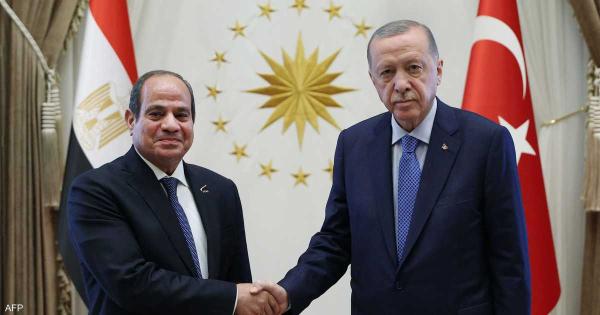 السيسي وأردوغان يؤكدان الرغبة في تحسين علاقات مصر وتركيا
