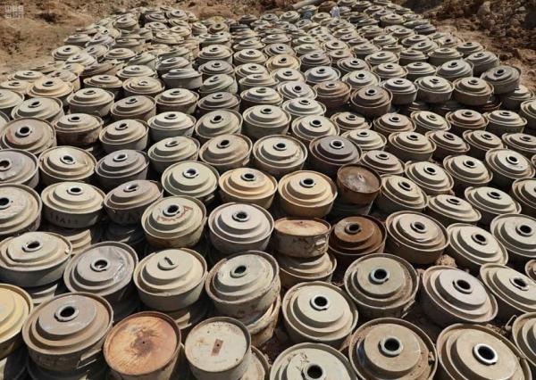 مشروع  "مسام" يعلن نزع 1300 لغم حوثي وذخيرة غير منفجرة خلال أسبوع