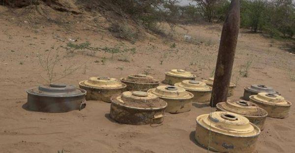 هندسة "القوات المشتركة" تفكك شبكة ألغام حوثية غرب حيس 