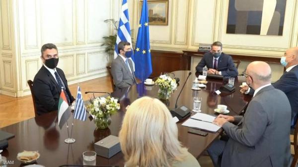 اليونان والإمارات تبحثان تطورات الأوضاع في شرق المتوسط