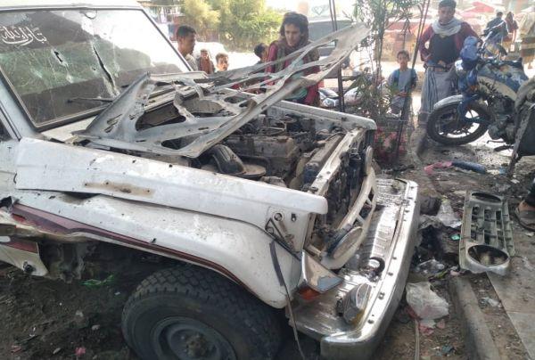 استهداف مستشار مدير عام قعطبة  بعبوة ناسفة