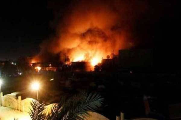 قناة اخبارية: هجوم صاروخي عنيف وانفجارات مدوية في بغداد والصواريخ تتساقط جوار السفارات بالمنطقة الخضراء..!؟