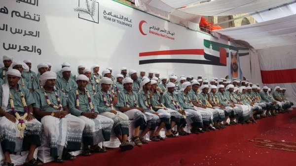 بدعم من هلال الامارات.. تنظيم العرس الجماعي الرابع لـ200 شاب وفتاة في الساحل الغربي – (صور)