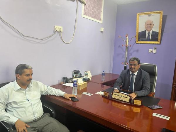 مدير مديرية المخا يلتقي نائب وزير الأشغال ونائب وزير التعليم العالي