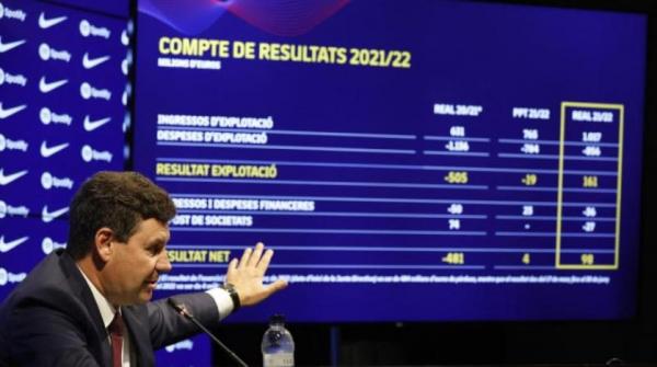 ميزانية برشلونة : 98 مليون يورو أرباح... وصافي الديون «مليار»