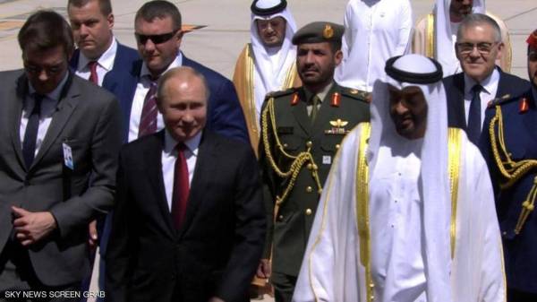 وصول الرئيس الروسي فلاديمير بوتن إلى دولة الإمارات