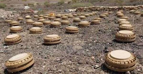 تفكيك حقل ألغام حوثي في مديرية عسيلان بشبوة